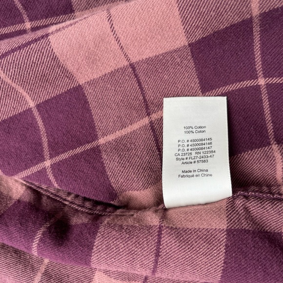 Aritzia Wilfred Plaid Flannel Button Up - Picture 8 of 8